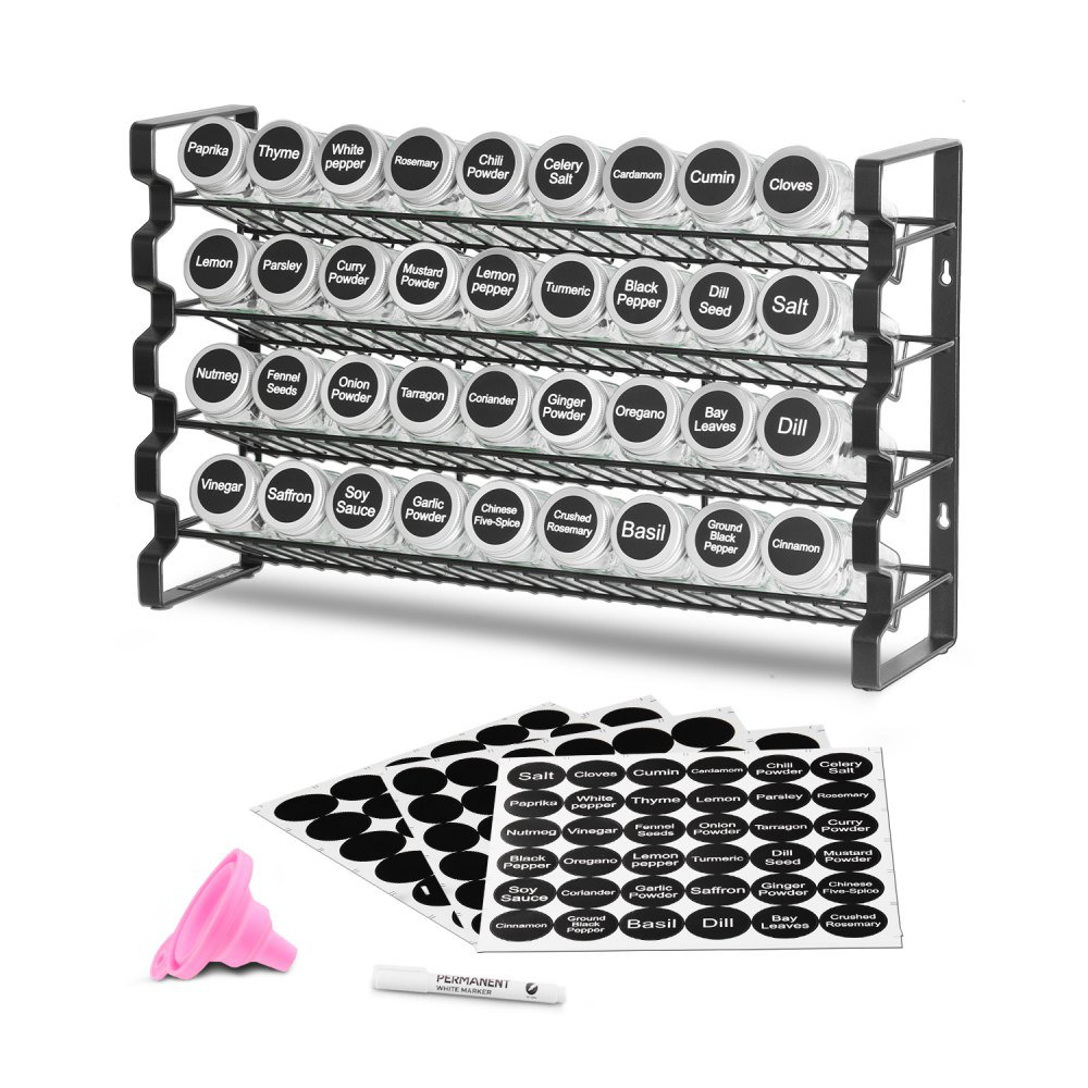 Spice Rack Organizer for Cabinet Kitchen Countertop Seasoning Organizer